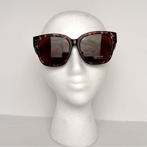 Sunglasses Women's Leopard Frame Fashion Oversized Square Shades NEW